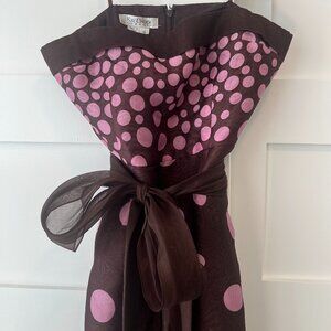 Kay Unger silk cocktail dress (8)